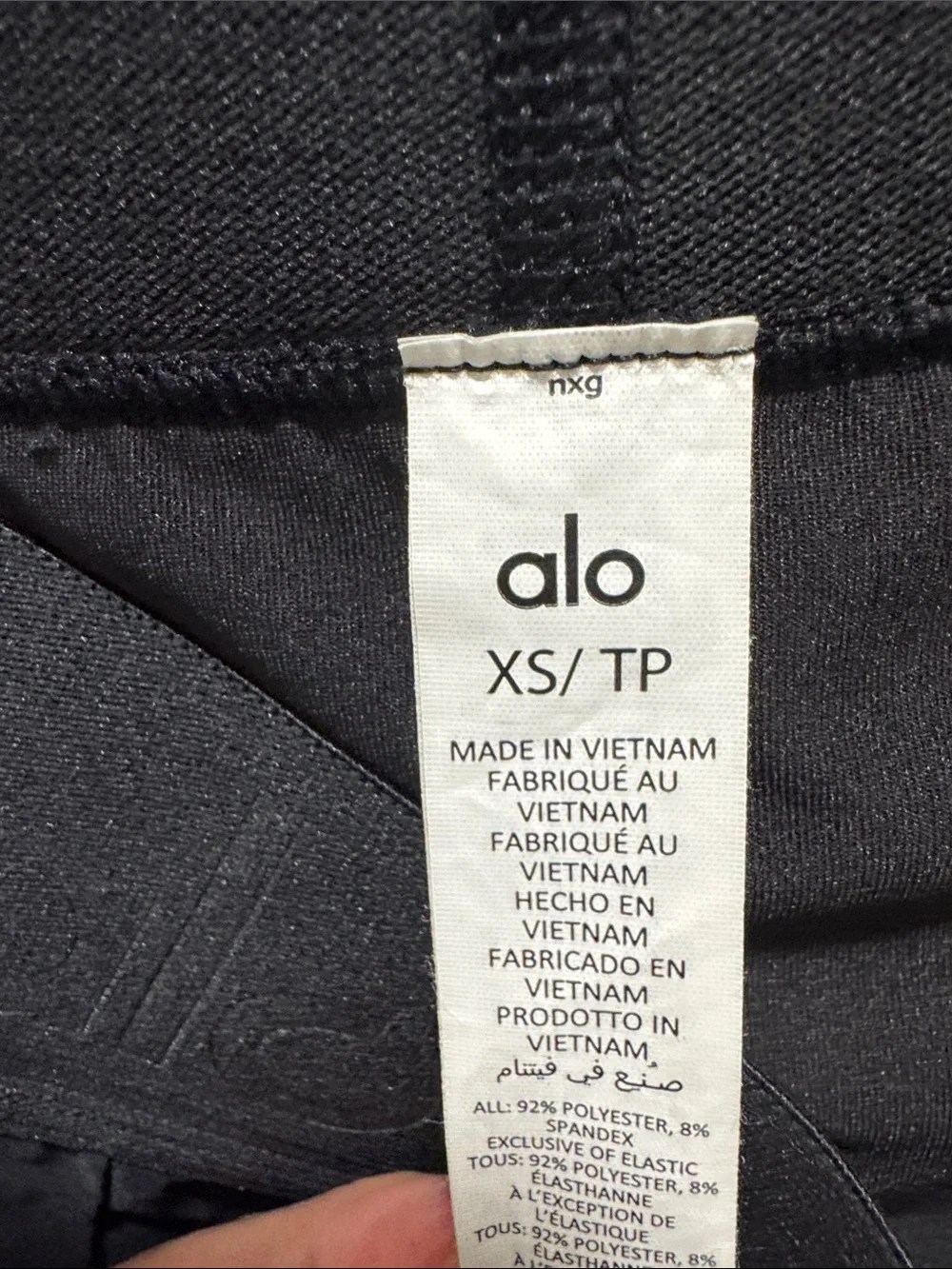 ALO Yoga Black Pleated Skater Skort
